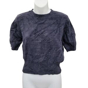2/$20 Ardene Dark Grey Furry Top Size: XL
